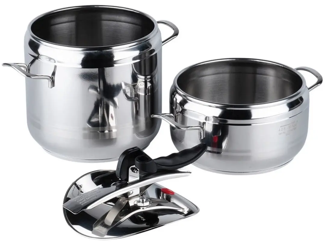 Orion Profi Serie Roestvrijstalen Snelkookpan Set 4+7L