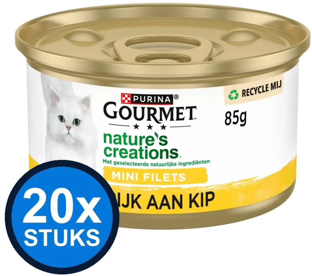 Gourmet Nature's Creations Mini Filets Kattenvoer Natvoer 85g