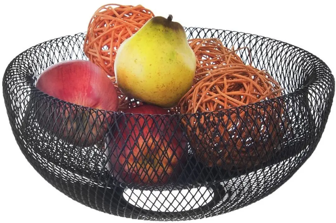 Orion Metalen Fruitmand Zwart 30cm - afbeelding 6 van 6