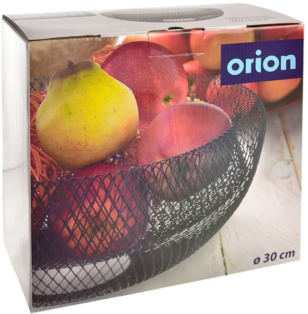 Orion Metalen Fruitmand Zwart 30cm