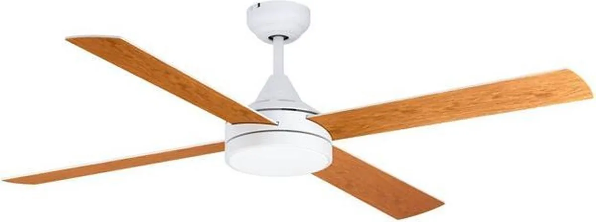 Eglo Trinidad Plafondlamp met Ventilator 122cm - Wit - Dimbaar