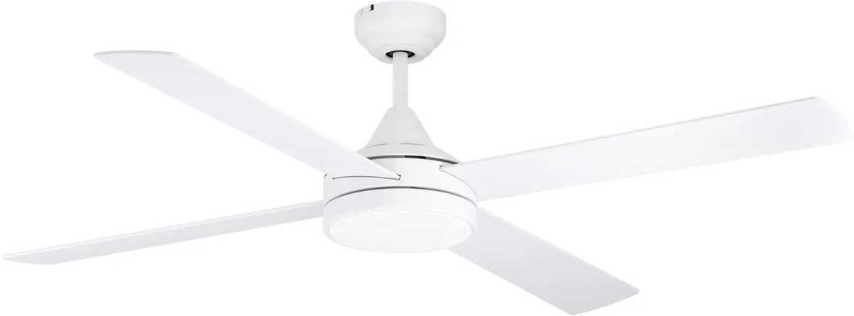 Eglo Trinidad Plafondlamp met Ventilator 122cm - Wit - Dimbaar