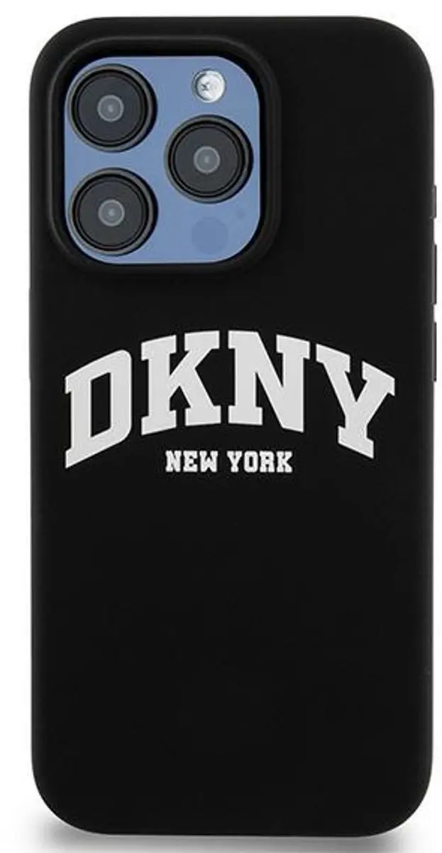 DKNY Silicone Arch Logo Back Case DKHMP14LSNYACH - iPhone 14 Pro - Zwart