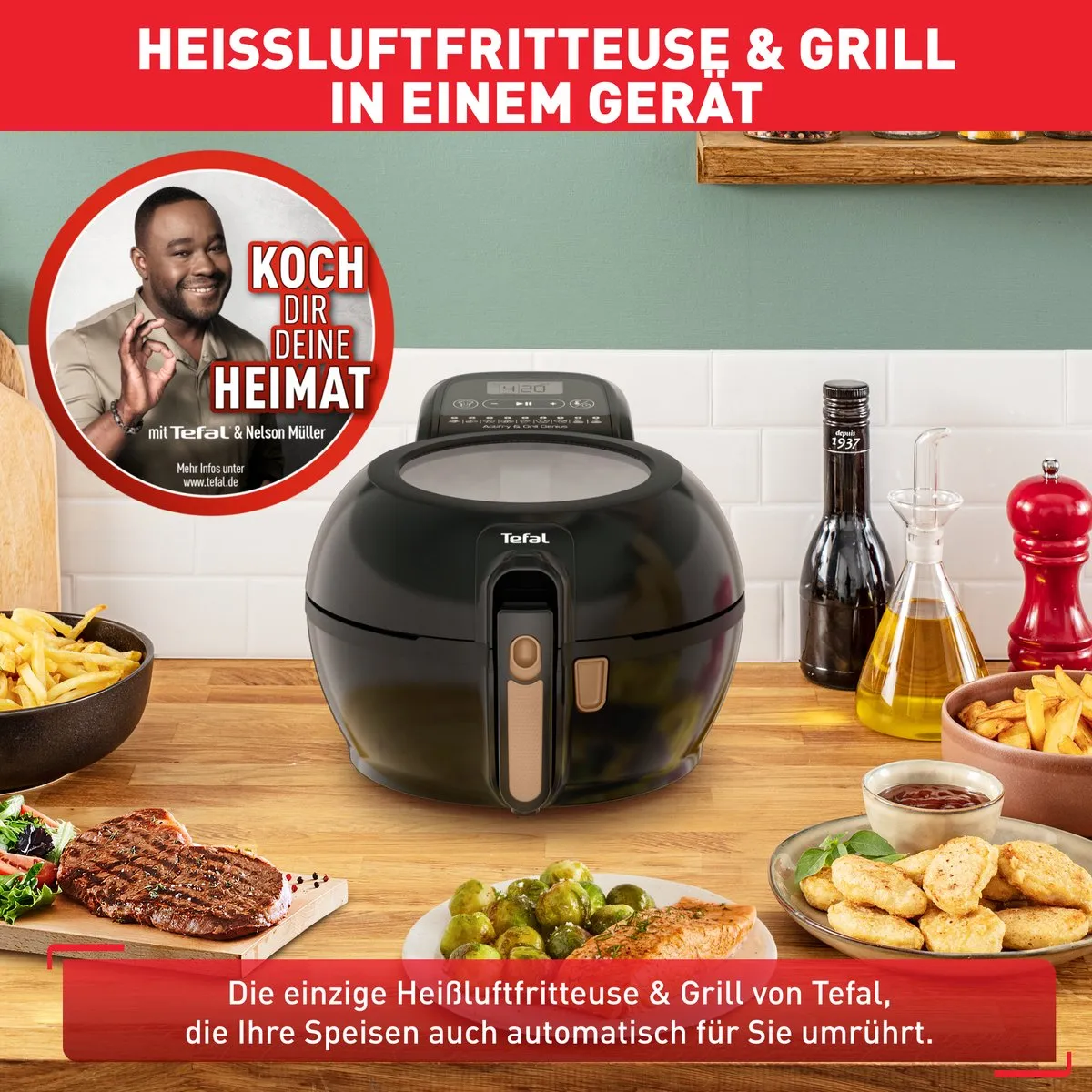 Tefal ActiFry Genius FZ7758 Heteluchtfriteuse - 1520W - 1200g