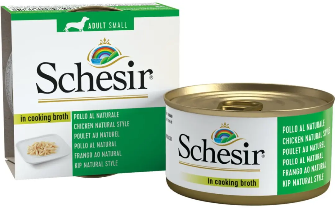 Schesir Hondenvoer Kip Naturel in Bouillon