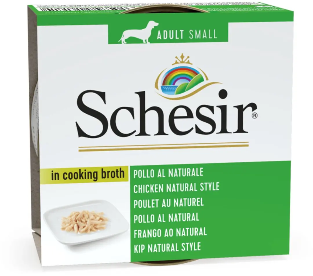 Schesir Hondenvoer Kip Naturel in Bouillon - 14x85g