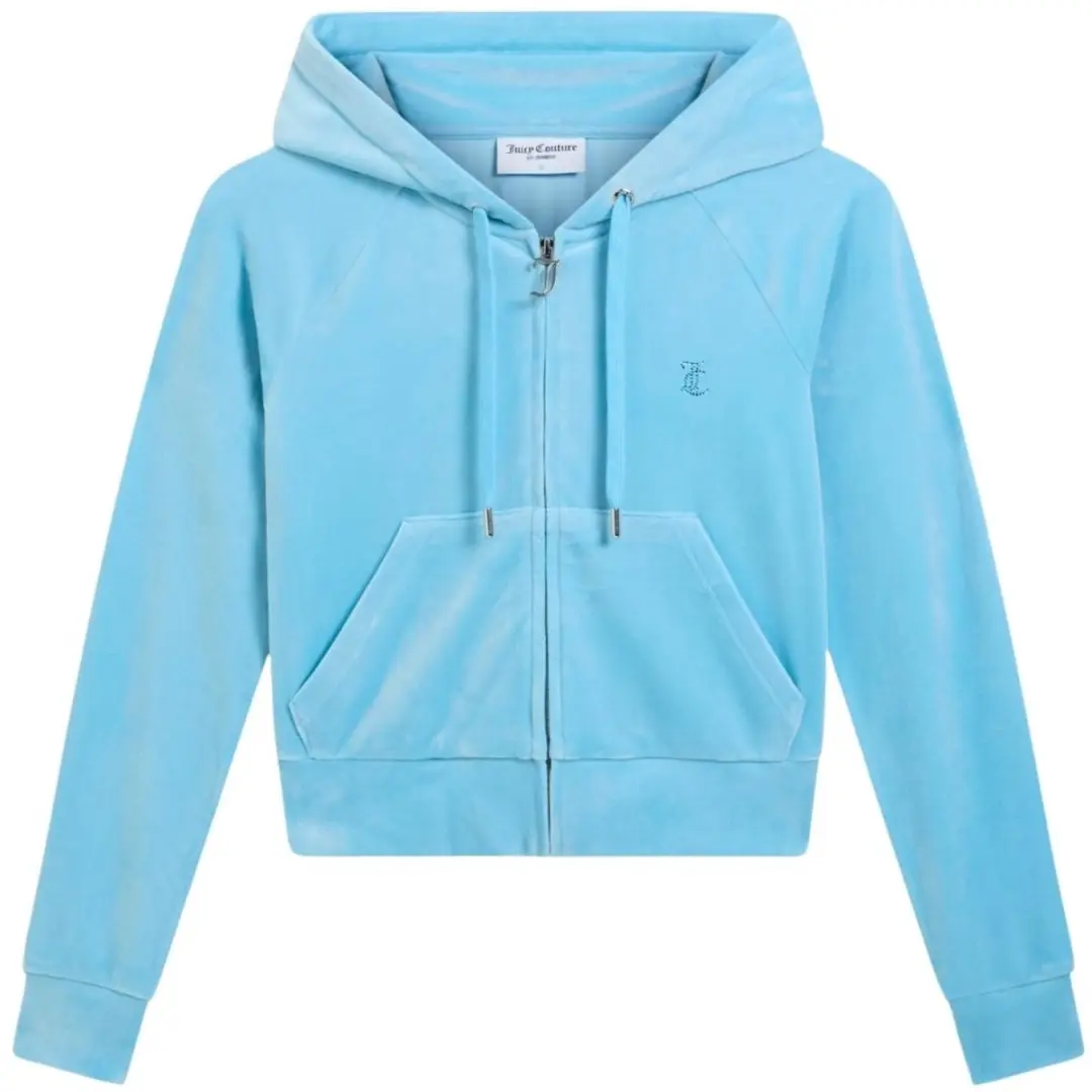 Juicy Couture Madison Col Out Hoodie - Maat M - Blauw