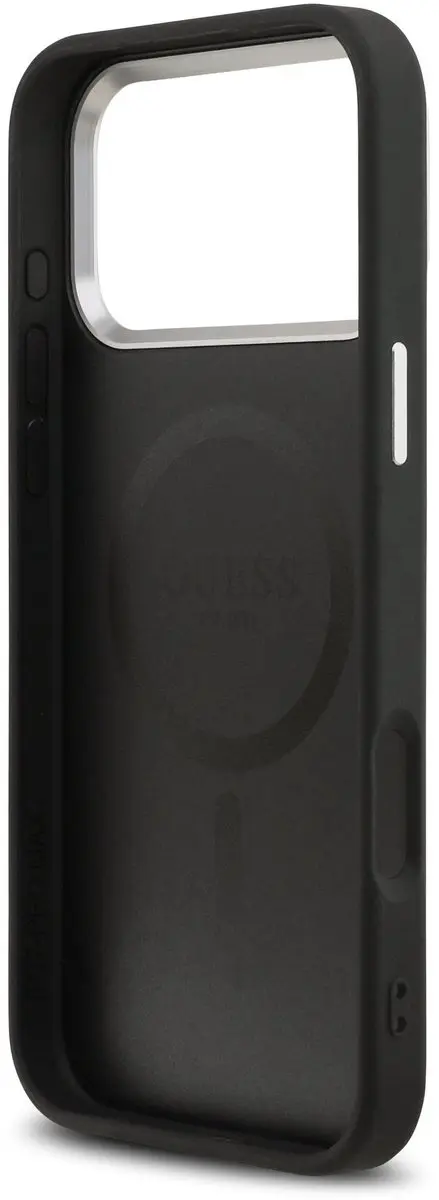 GUESS Triangle Logo iPhone 17 Pro Hoesje - MagSafe - Zwart - afbeelding 6 van 6