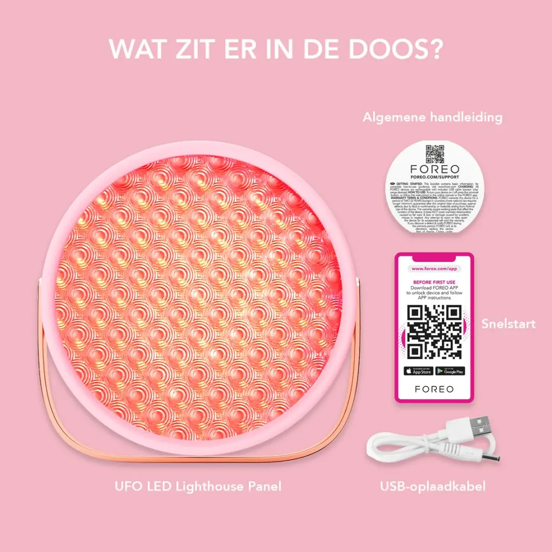 FOREO UFO LED Lighthouse-paneel Pearl Pink - 3.7W