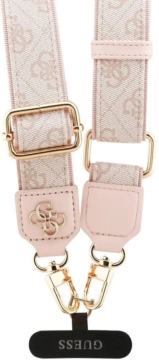 Guess Crossbody Koord PU 4G Metal Logo - Roze