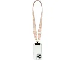 Guess Crossbody Koord PU 4G Metal Logo - Roze