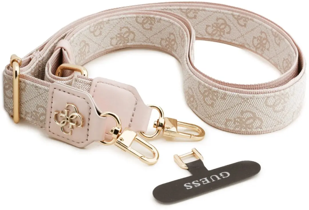 Guess Crossbody Koord PU 4G Metal Logo - Roze