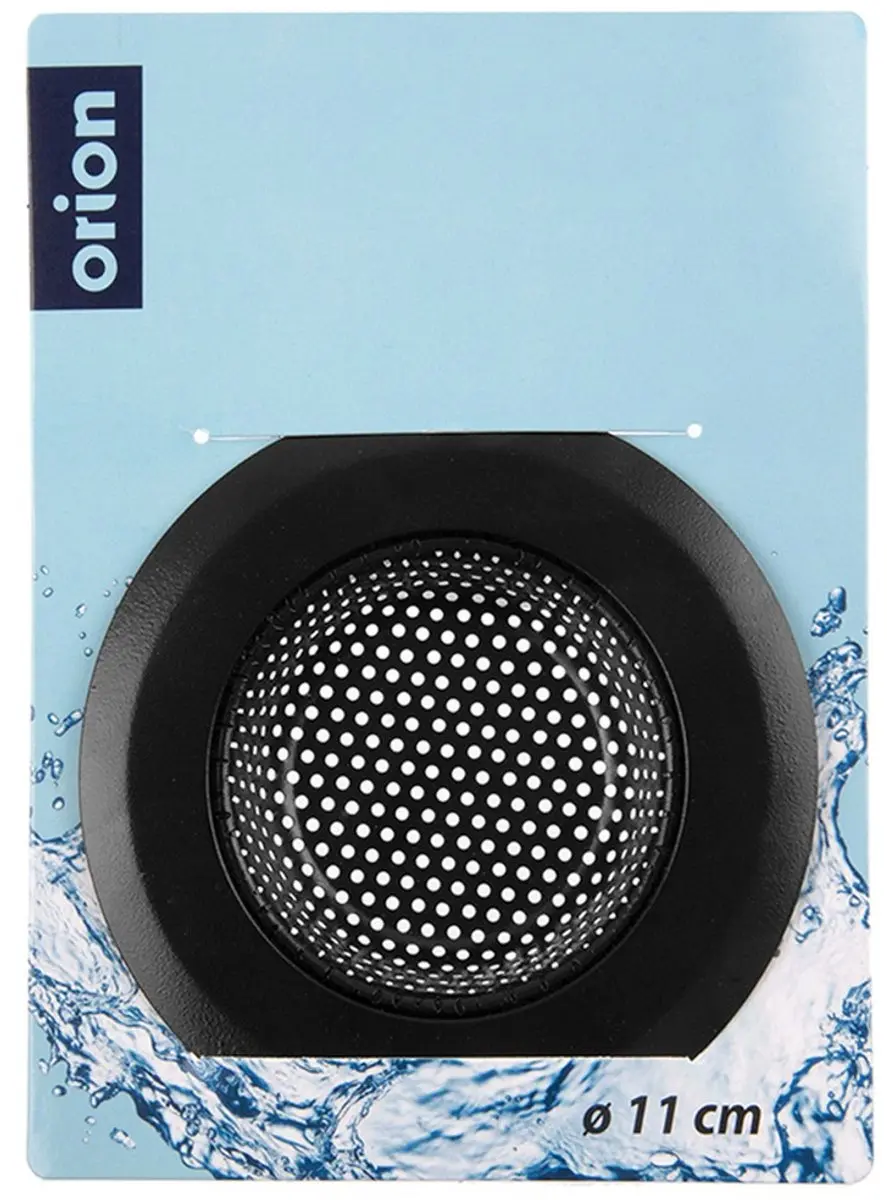 Orion Ronde Gootsteenzeef 11,5cm - Zwart