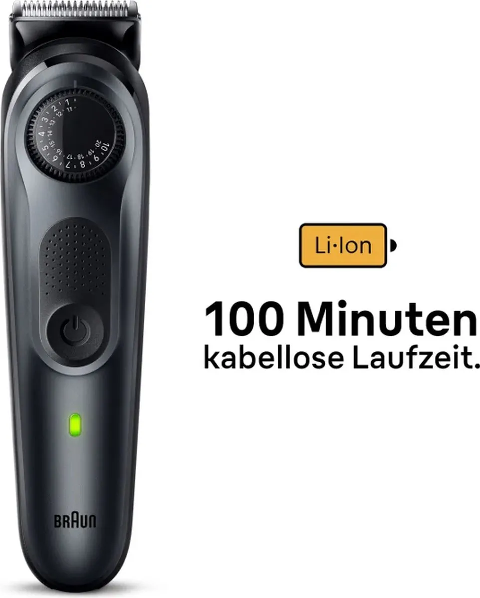 Braun Series 5 BT5450 Baardtrimmer - 100 Min Zwart