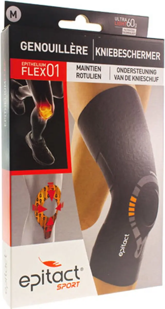 Epitact Kniebeschermer Sport Multidirectioneel L - Wit