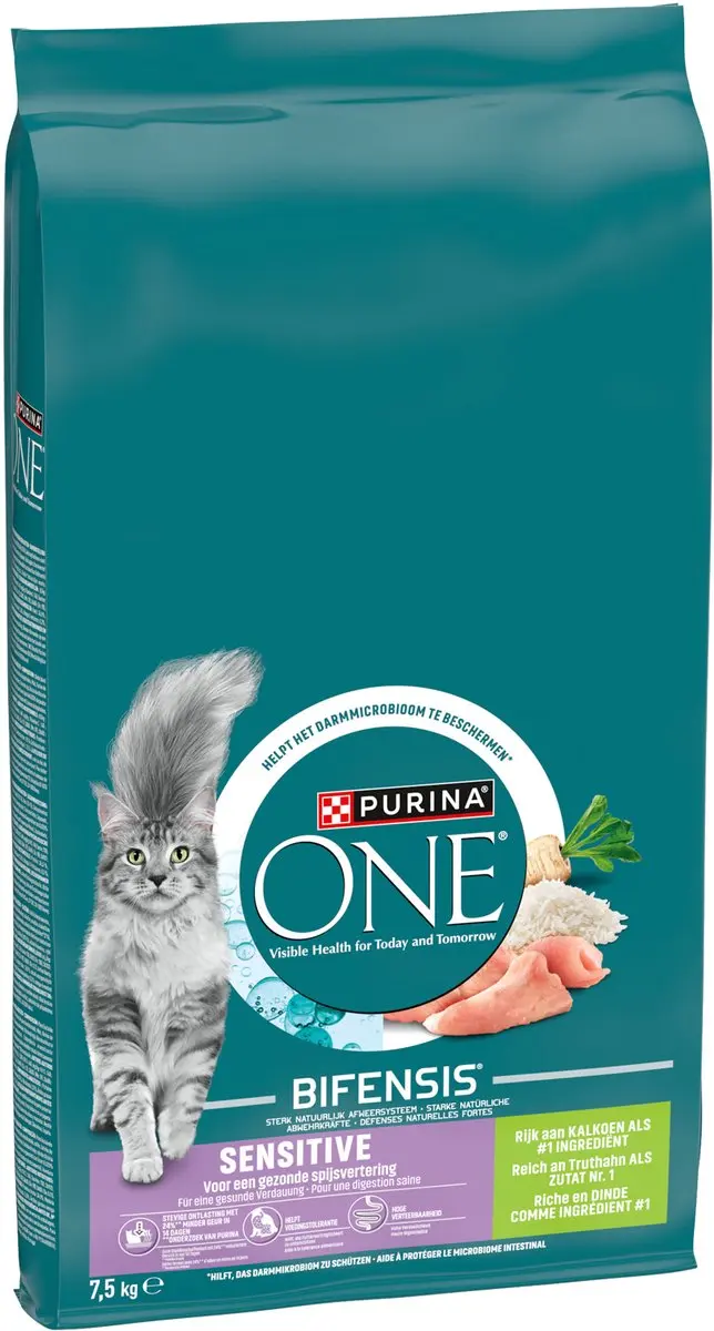 Purina ONE Sensitive Kalkoen/Rijst 3kg