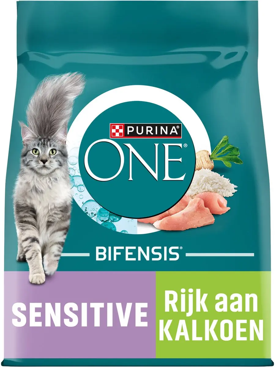 Purina ONE Sensitive Kalkoen/Rijst 3kg