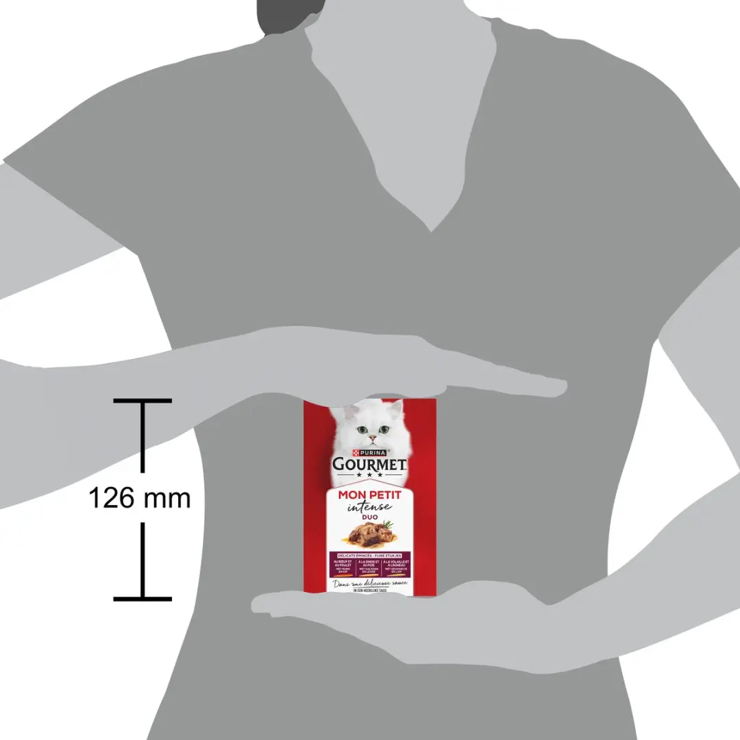 Gourmet Mon Petit Intense Natvoer Kattenvoer - 240 Stuks (48x5)