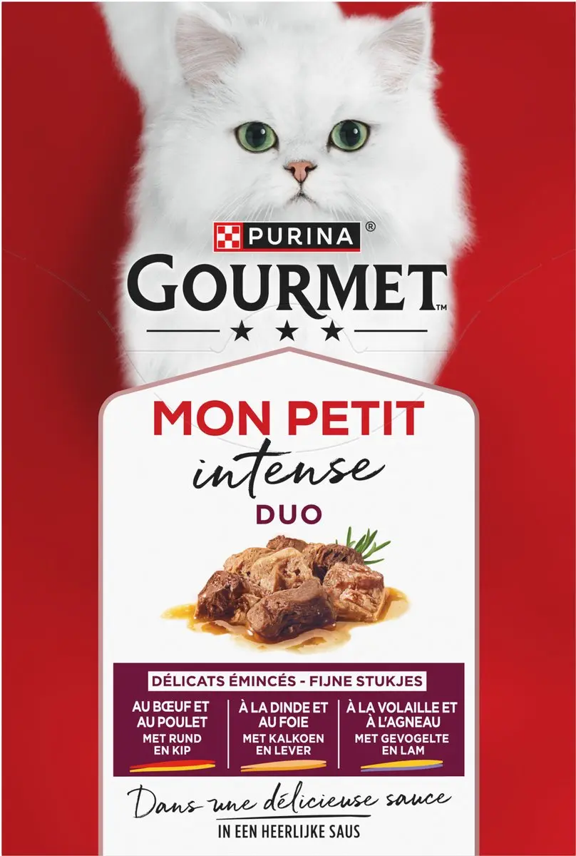 Gourmet Mon Petit Intense Natvoer Kattenvoer - 240 Stuks (48x5)