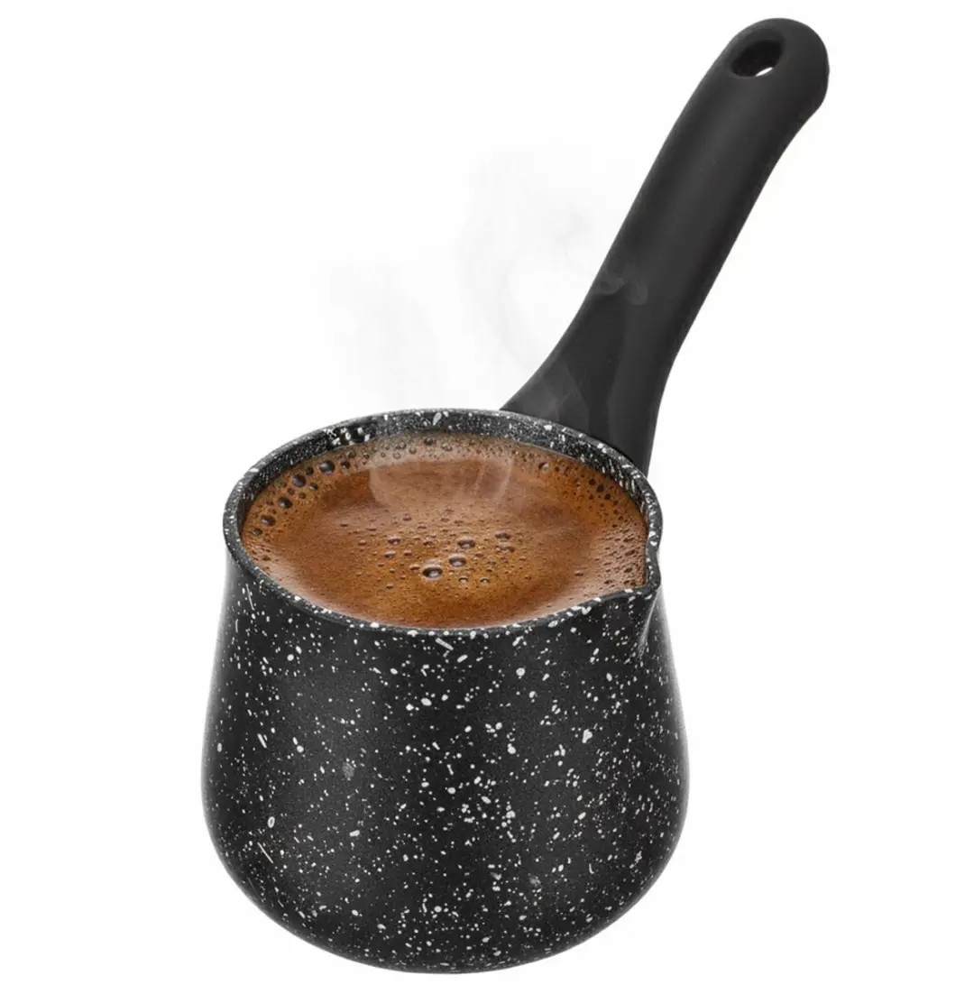 Orion Grande Serie Granieten Koffiepot 500ml - Wit/Zwart