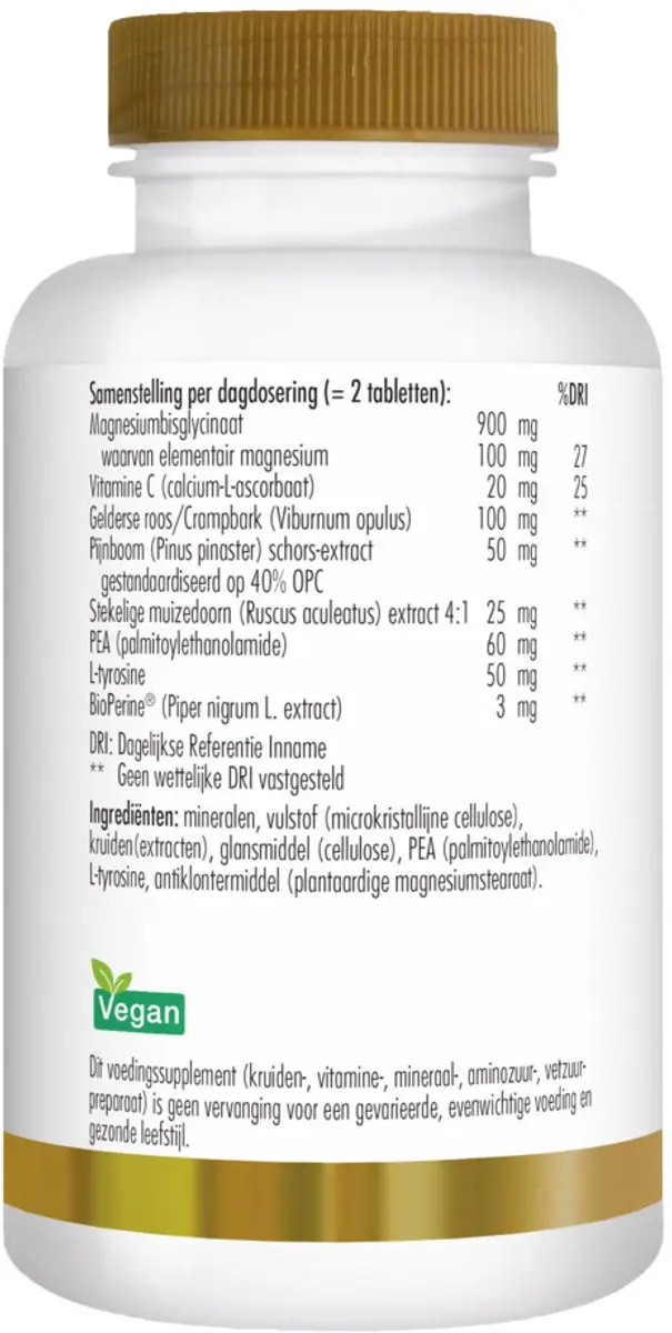 Golden Naturals Magnesium & Crampbark 60 tabletten