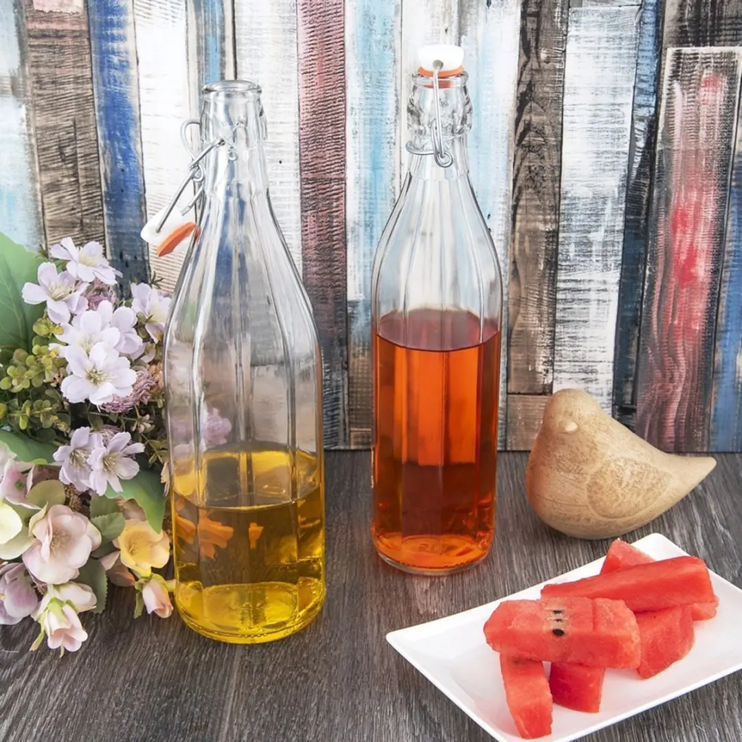 Orion Glazen Fles 750ml - Retro Stijl - Transparant
