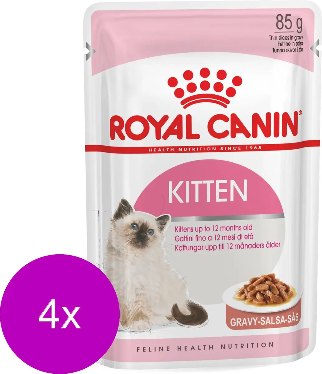 Royal Canin Kitten Gravy Natvoer - 48 x 85g