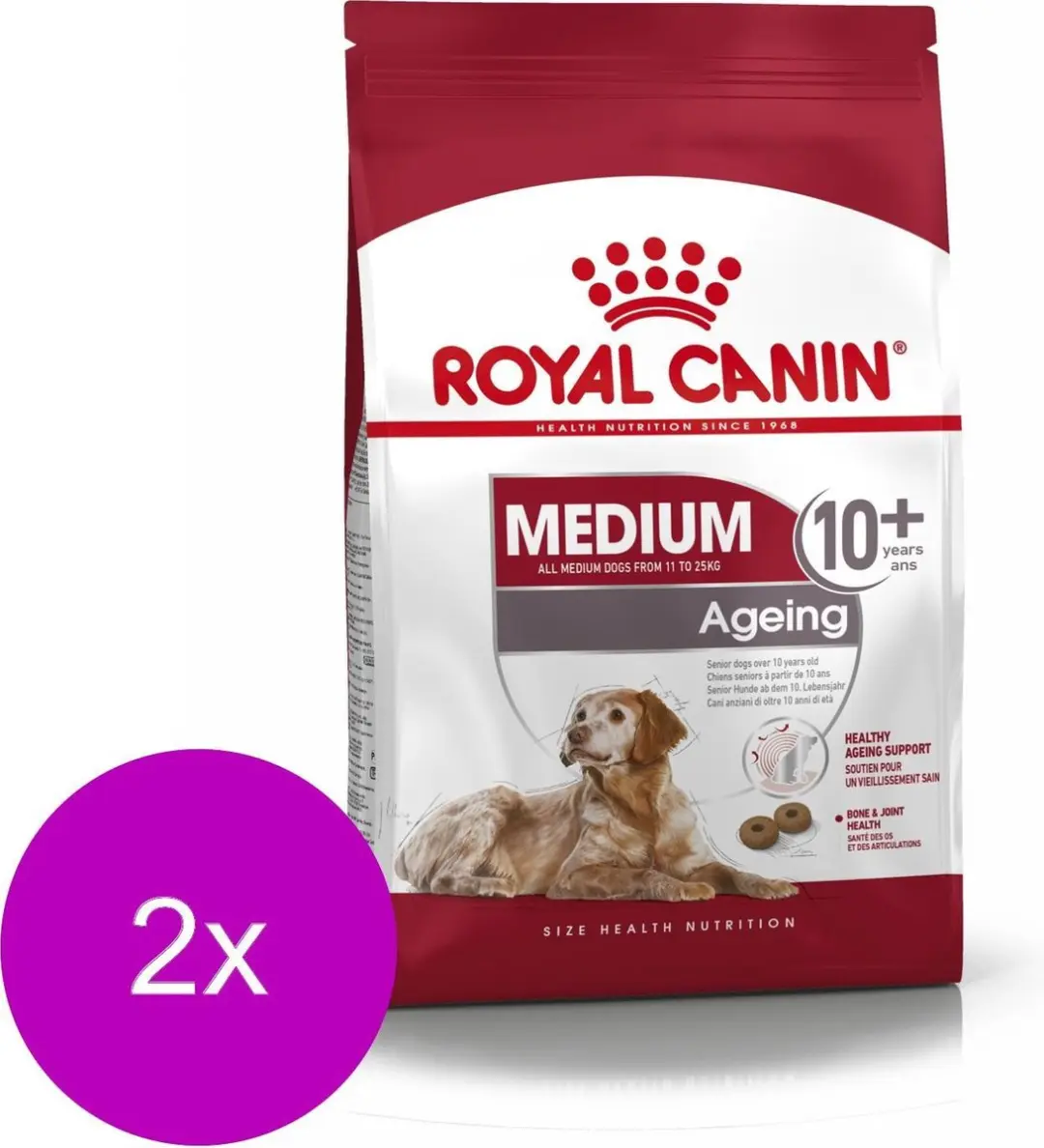 Royal Canin Medium Ageing 10+ Hondenvoer - 2x15kg
