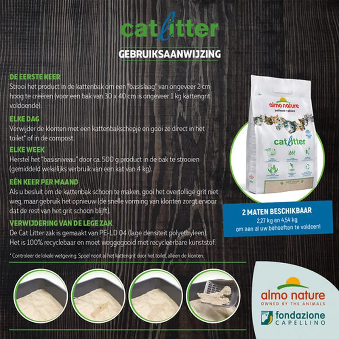 Almo Nature Kattenbakvulling 11,35kg - 5x2,27kg