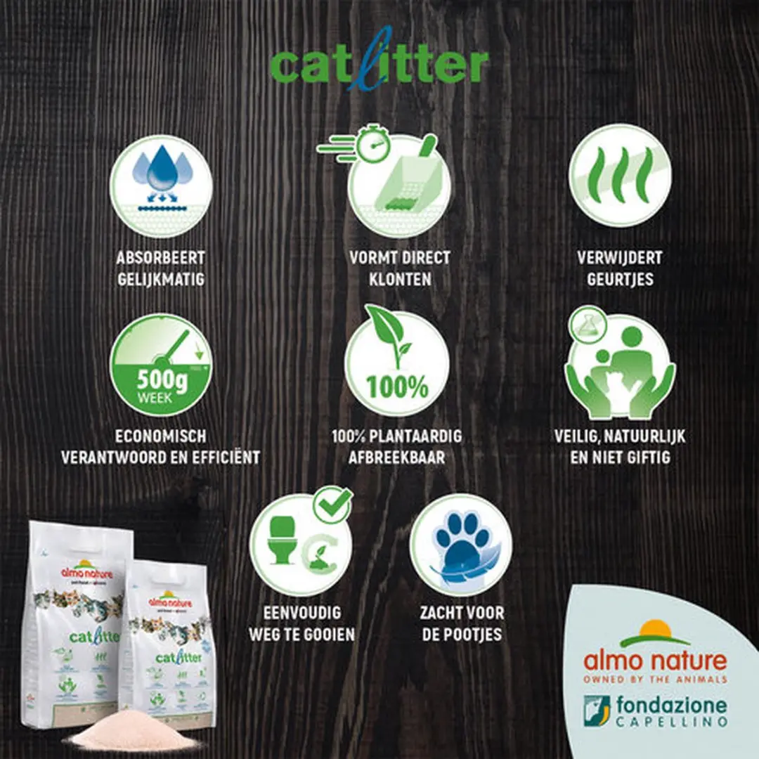 Almo Nature Kattenbakvulling 11,35kg - 5x2,27kg