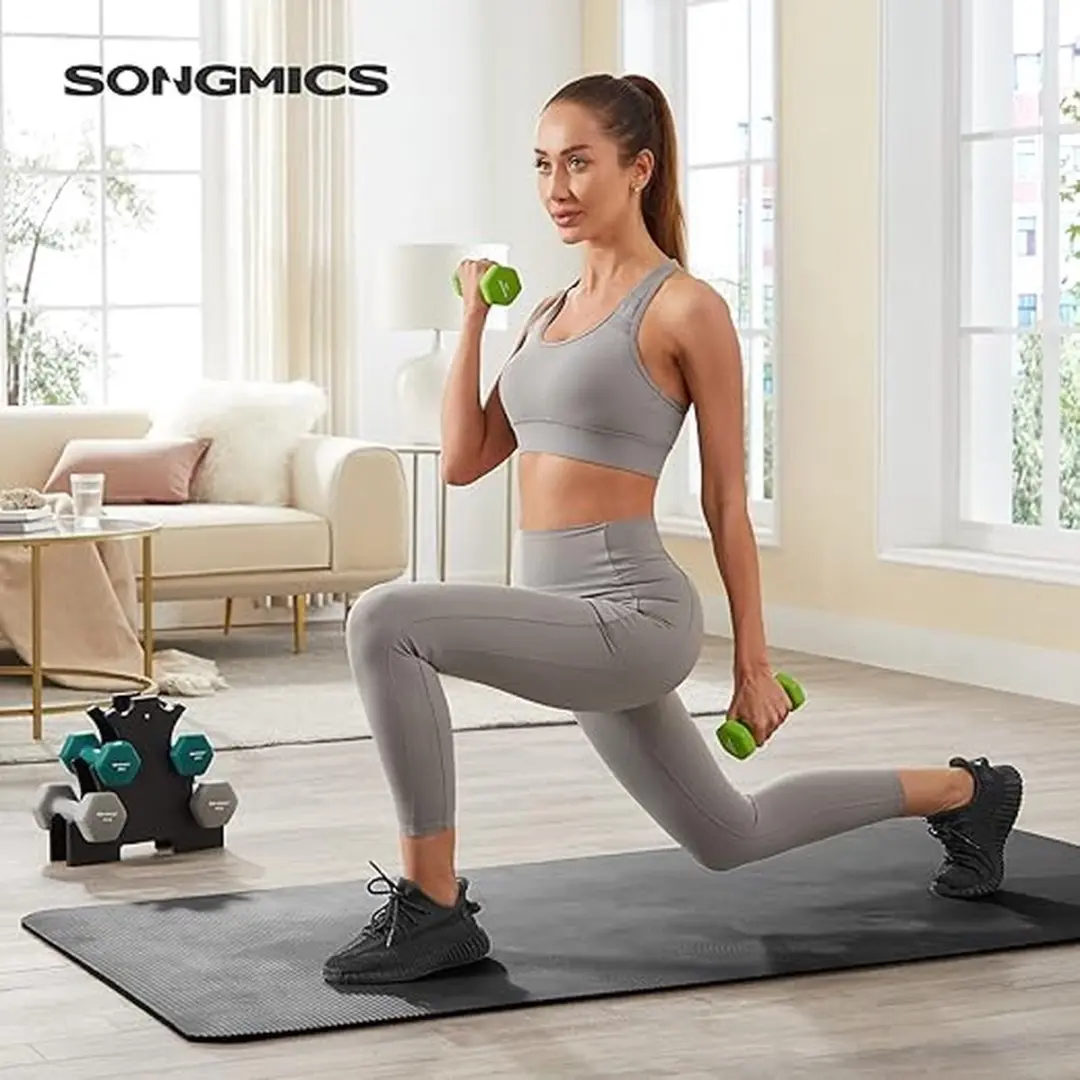 Songmics Dumbbellset 6 Stuks 1-3kg met Opbergstandaard