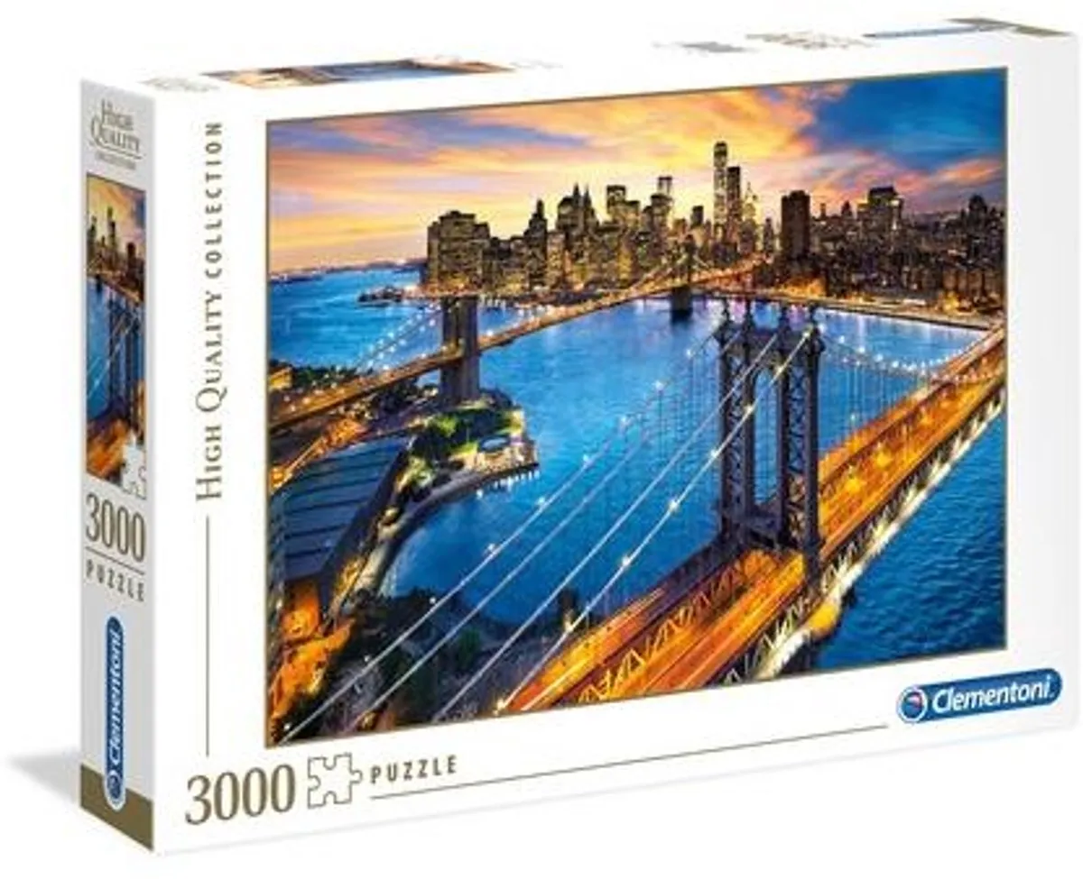 Clementoni New York 3000 Puzzel - 3000 Stukken - Multi