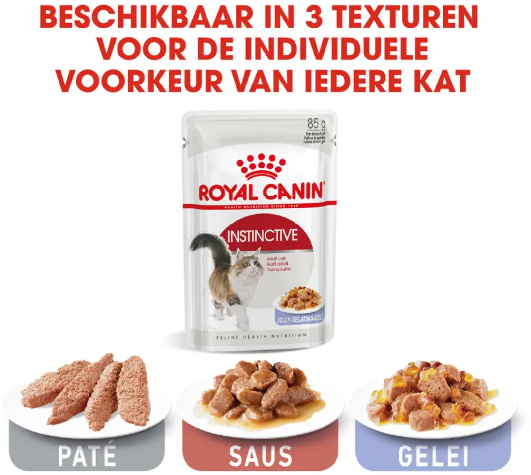 Royal Canin Instinctive Jelly Kattenvoer Nat - 48x85g