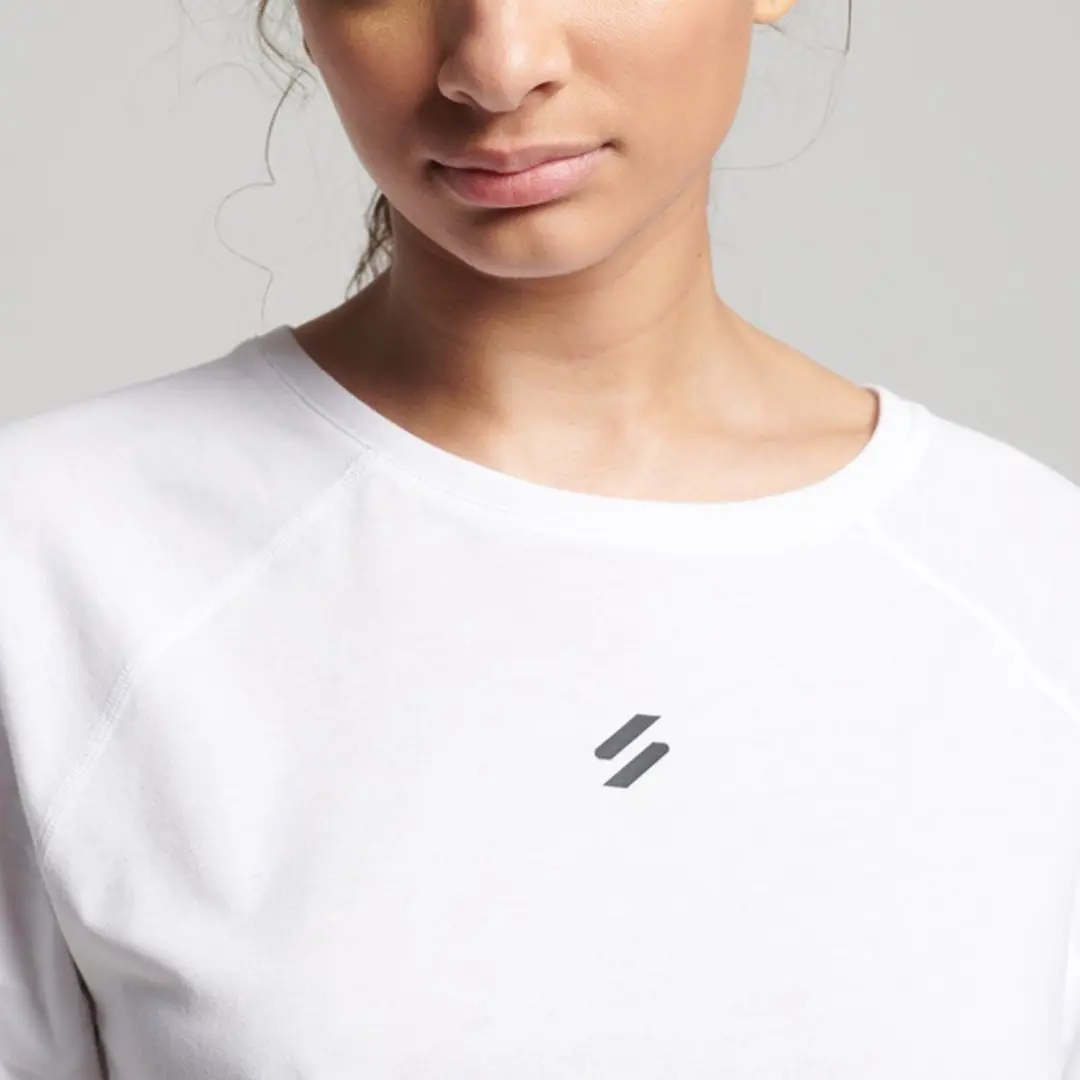 Superdry Run SS Sportshirt Vrouwen - XL - Wit - afbeelding 6 van 6