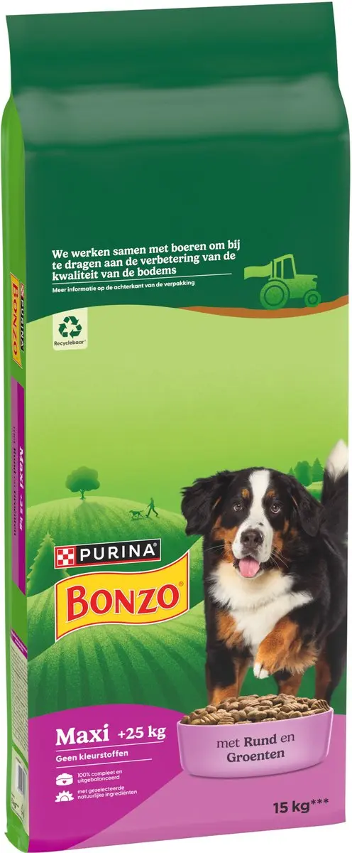 Bonzo Adult Maxi Droogvoer Rund 15kg