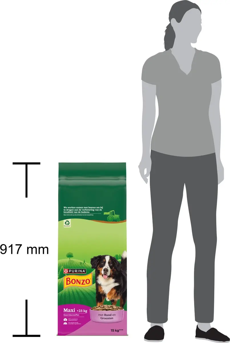 Bonzo Adult Maxi Droogvoer Rund 15kg