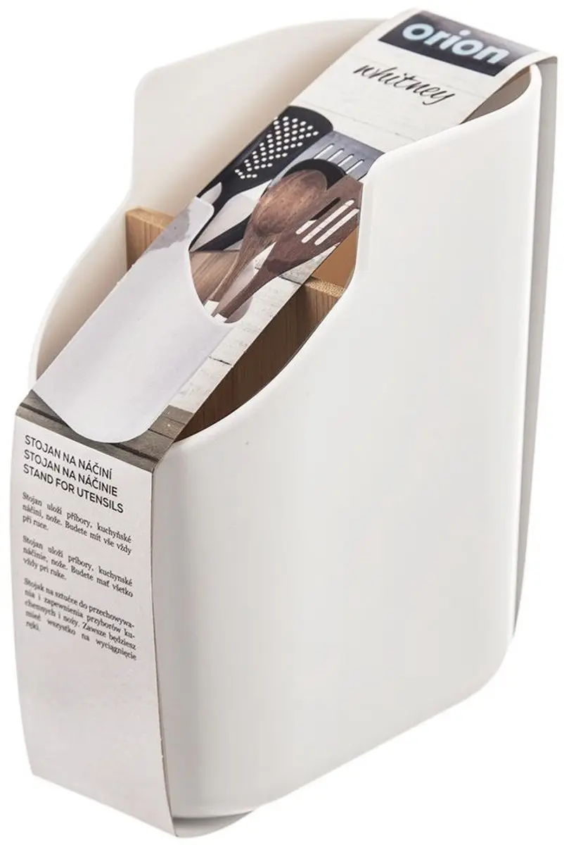 Orion Whiteline Bamboe Keukengerei Houder - Wit