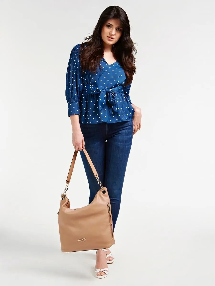 Guess Chain Large Handtas - Beige