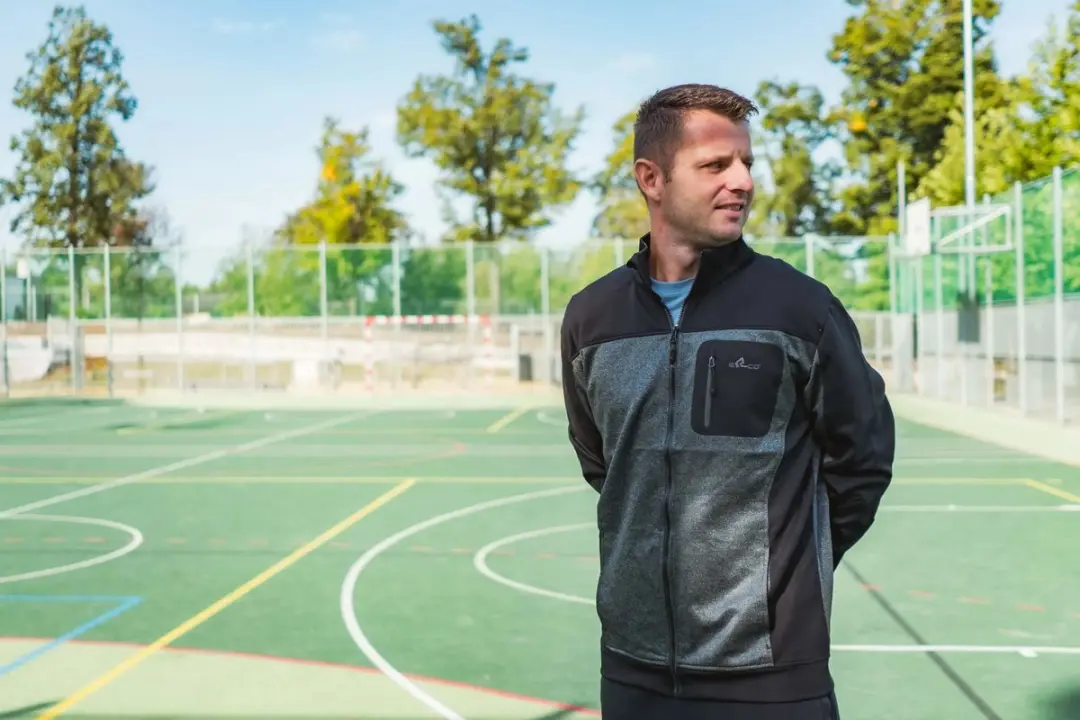 Erco Bork Herensweater - L - Zwart-grijs Melange
