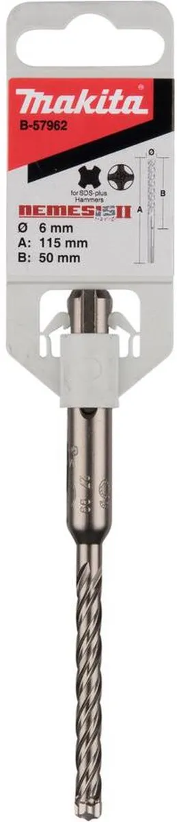 Makita SDS-Plus Boor 6mm B-57962 - Metaal