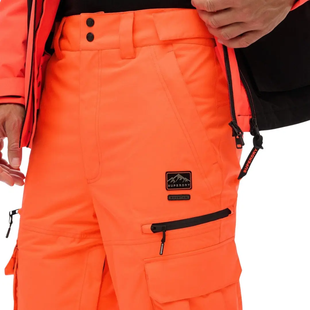Superdry Ultimate Freestyle Skibroek Heren XL - Oranje/Zwart