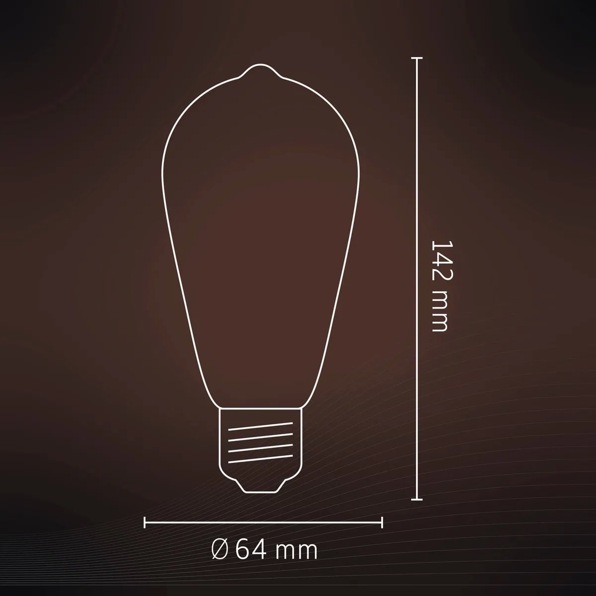 Calex Slimme LED Filamentlamp E27 7W - Rookglas - 1800K