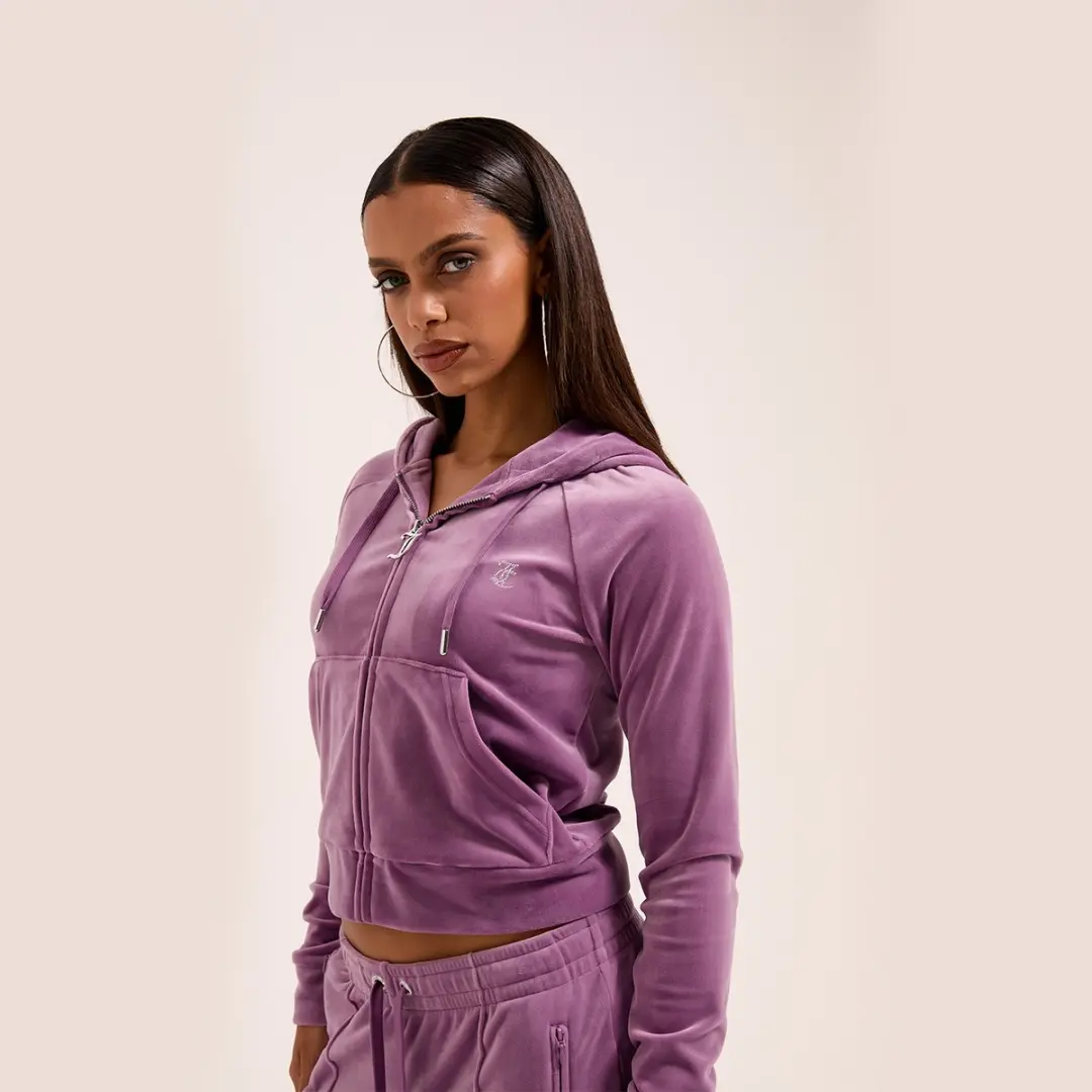 Juicy Couture Madison Outline Hoodie - Paars - XS