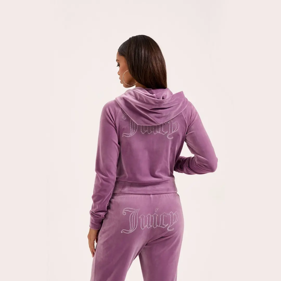 Juicy Couture Madison Outline Hoodie - Paars - XS