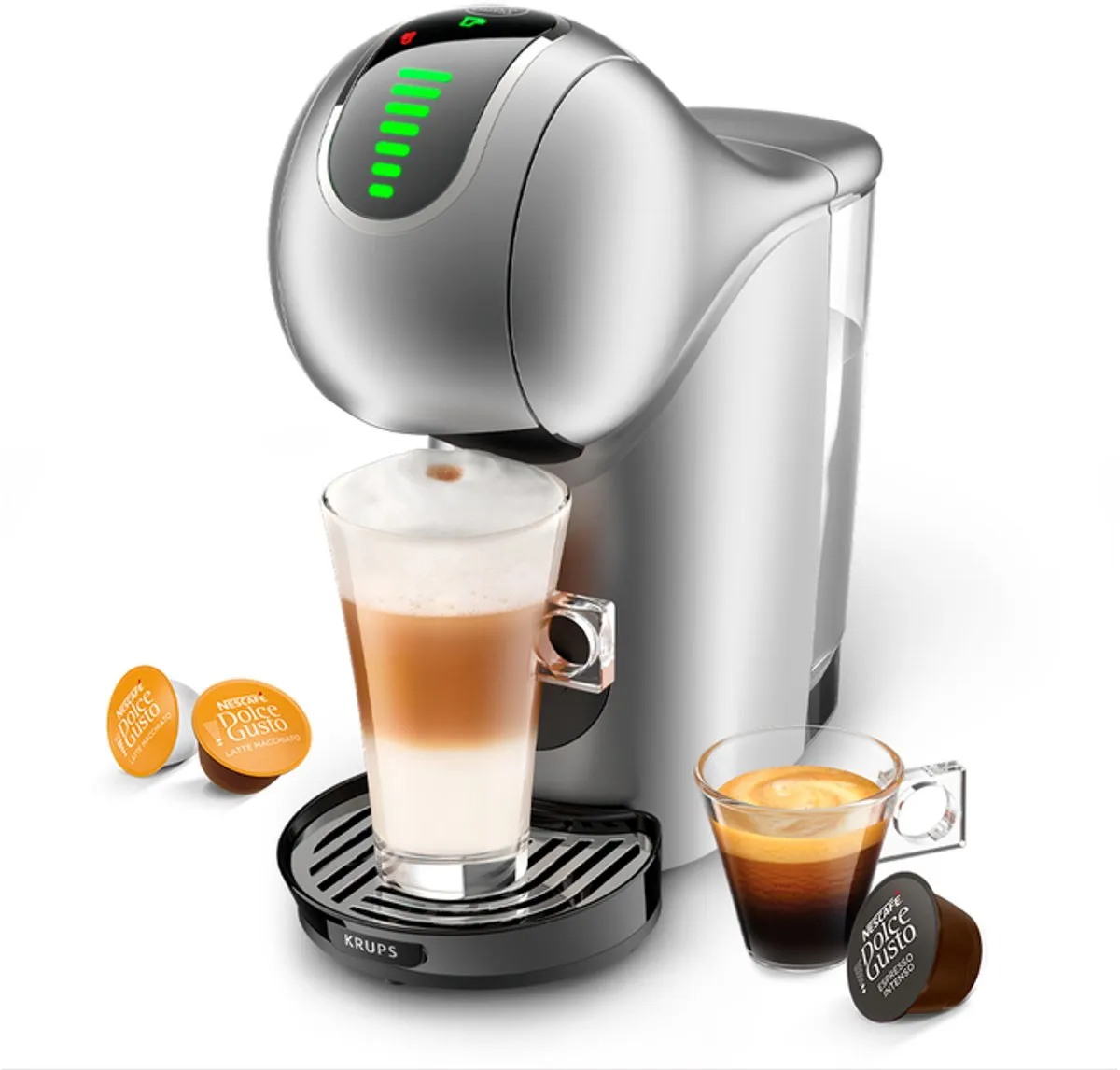 Krups Genio S Touch KP440E Koffiecupmachine - Dolce Gusto - 1500W - Zilver