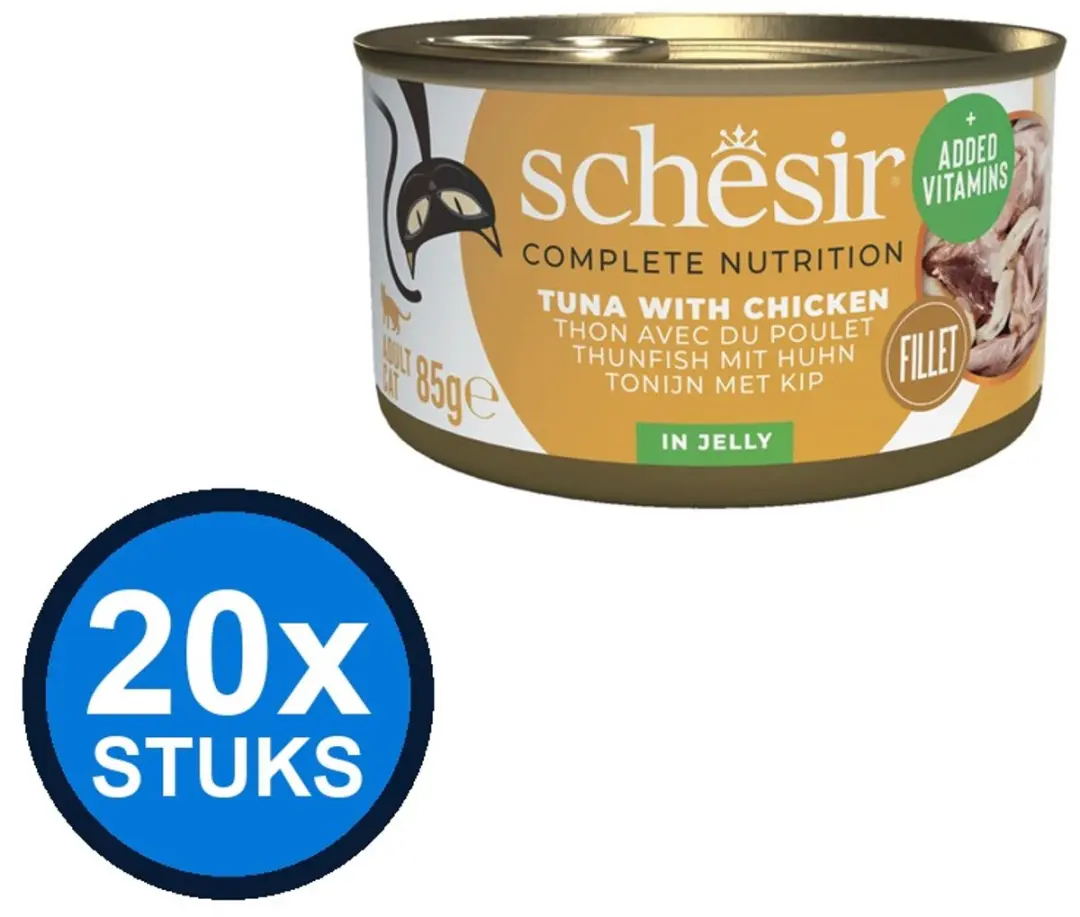 Schesir Tonijn & Kip in Gelei Kattenvoer Natvoer