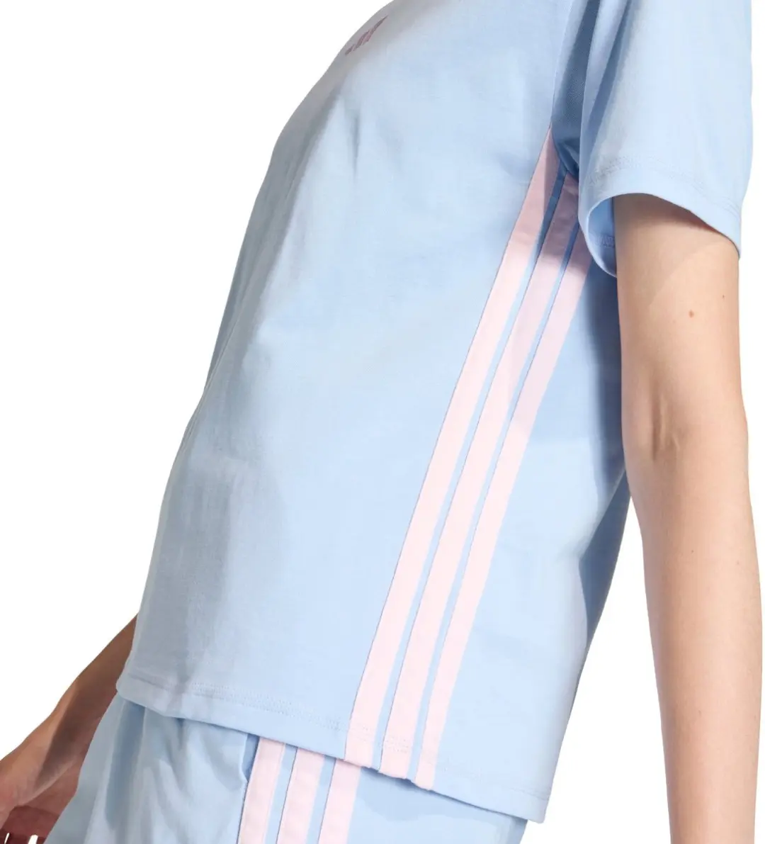 adidas Essentials 3 Stripes T-shirt Dames - Blauw - XL