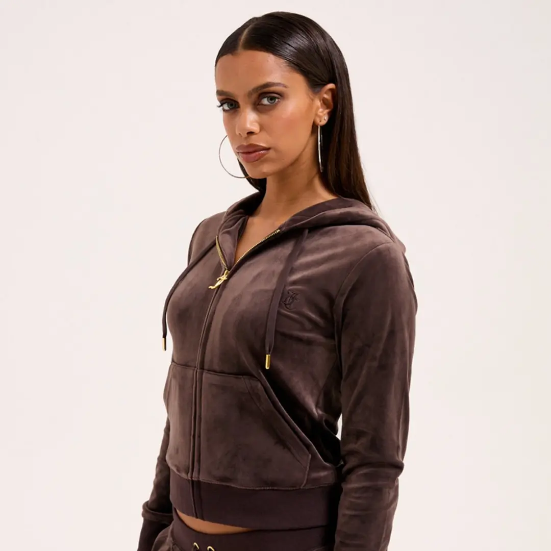 Juicy Couture Robertson Hoodie - XS - Gold