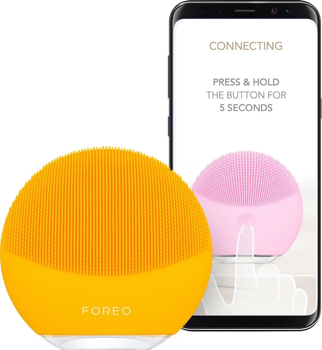 FOREO LUNA mini 3 Gezichtsreinigingsborstel - 12 Snelheden - Geel