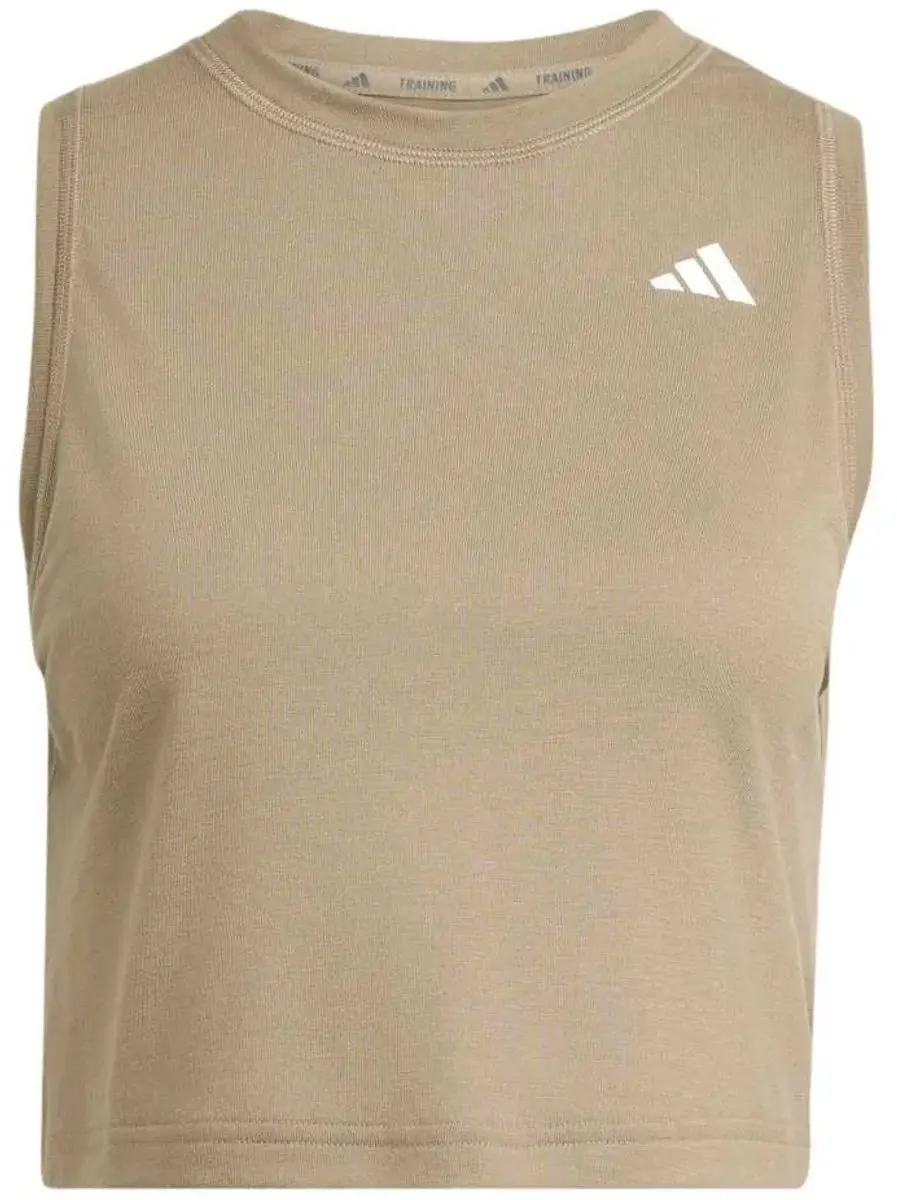 Adidas Train Essentials Boxy Workout T-shirt - XS - Khaki Six